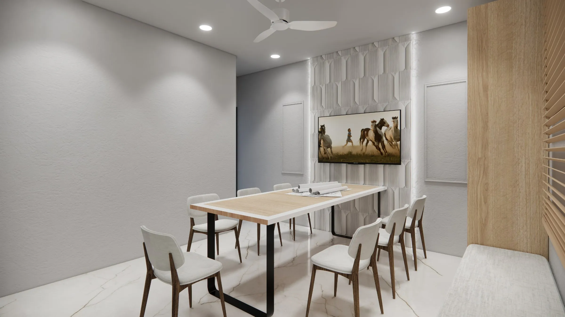 Conference Room — Aegis Steel Cast, interior design by Interior by Jenish, Bakrol